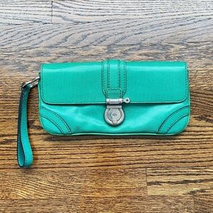 Authentic Burberry Clutch - Green